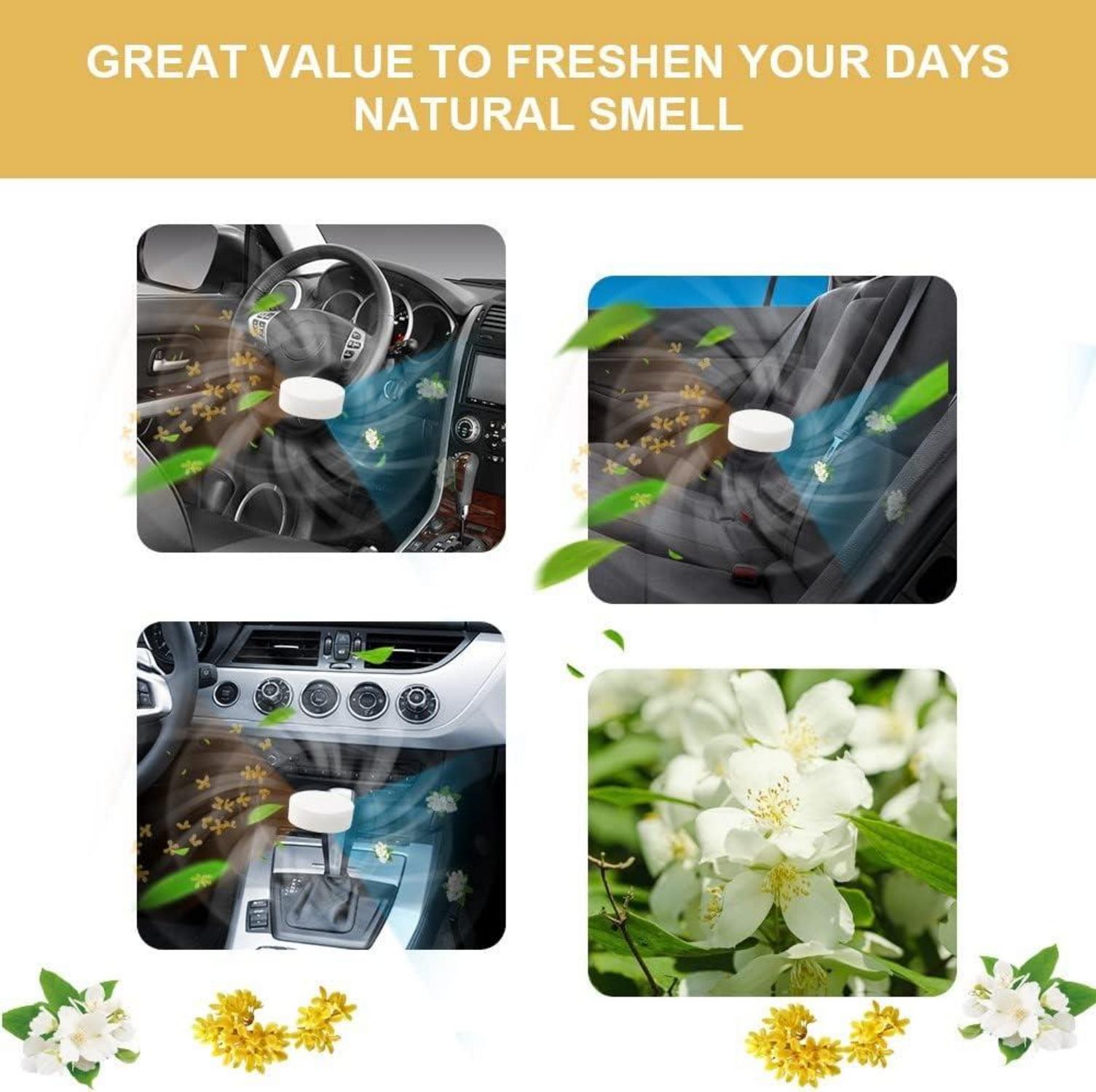 Aromatherapie Tabletten Auto Lufterfrischer 8 Stück Jasminduft