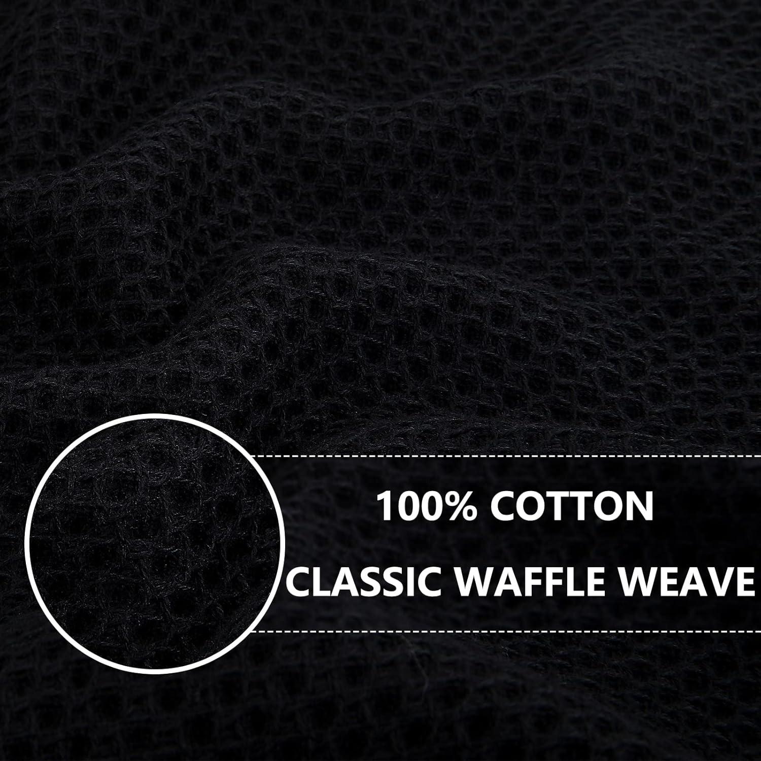 Premium Geschirrtücher 100% Baumwolle 8er Set Schwarz 30 x