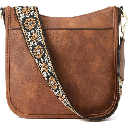 BOSTANTEN Damen Handtasche mittelgroß Leder Crossbody Bags