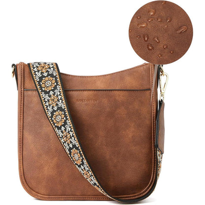 BOSTANTEN Damen Handtasche mittelgroß Leder Crossbody Bags