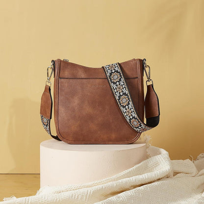 BOSTANTEN Damen Handtasche mittelgroß Leder Crossbody Bags