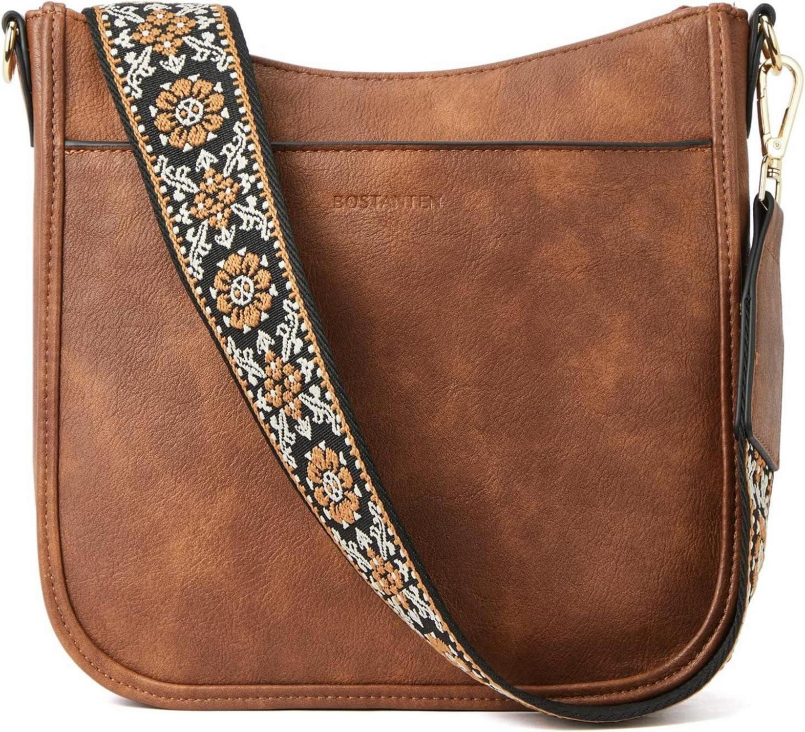 Moderne BOSTANTEN Damen Handtasche Leder Crossbody Schultertasche