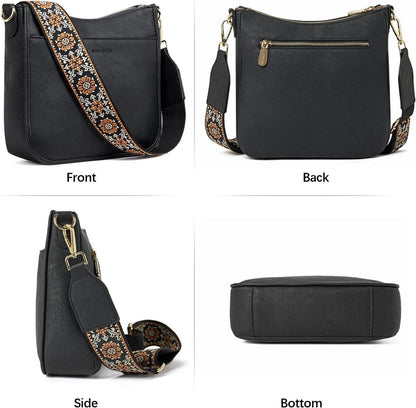 Handtasche Damen mittelgroß leder Schultertasche Crossbody Bags