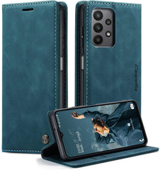 Handyhülle für Samsung Galaxy A23 Flip Case Blaugrün Magnet
