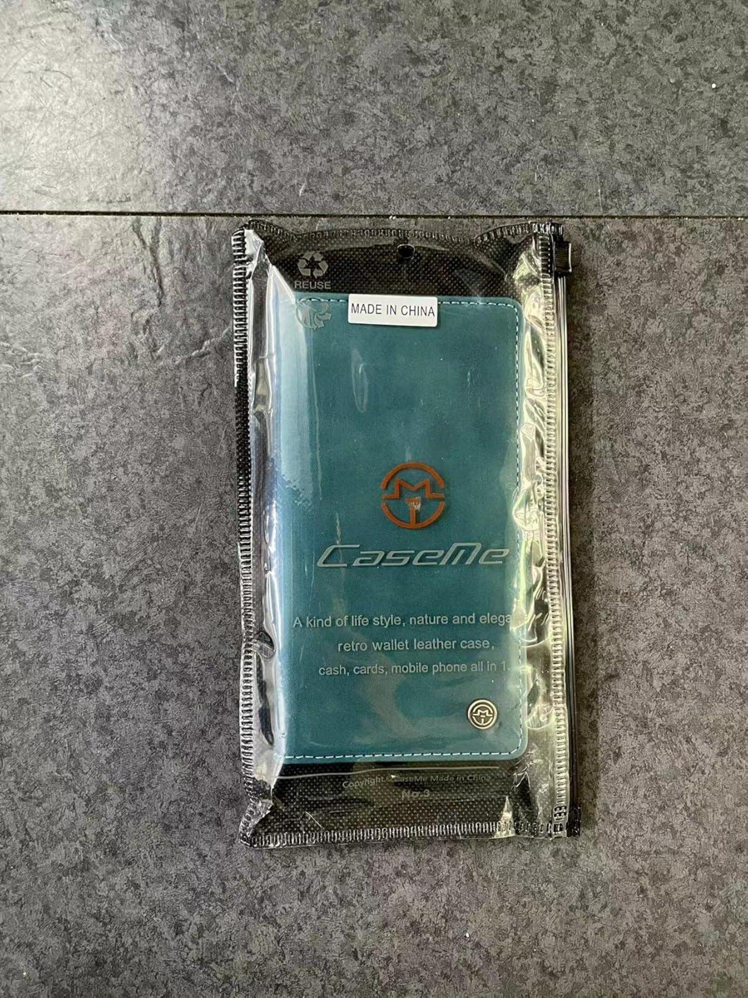 Handyhülle Samsung Galaxy A23 5G Leder Magnet Standfunktion Blaugrün