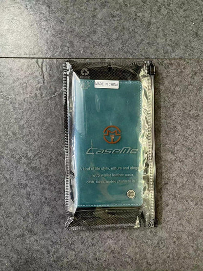 Handyhülle Samsung Galaxy A23 5G Leder Magnet Standfunktion Blaugrün
