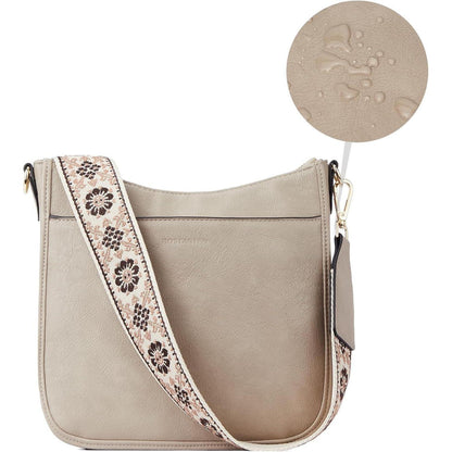 BOSTANTEN Damen Mittelgroße Leder Crossbody Umhängetasche