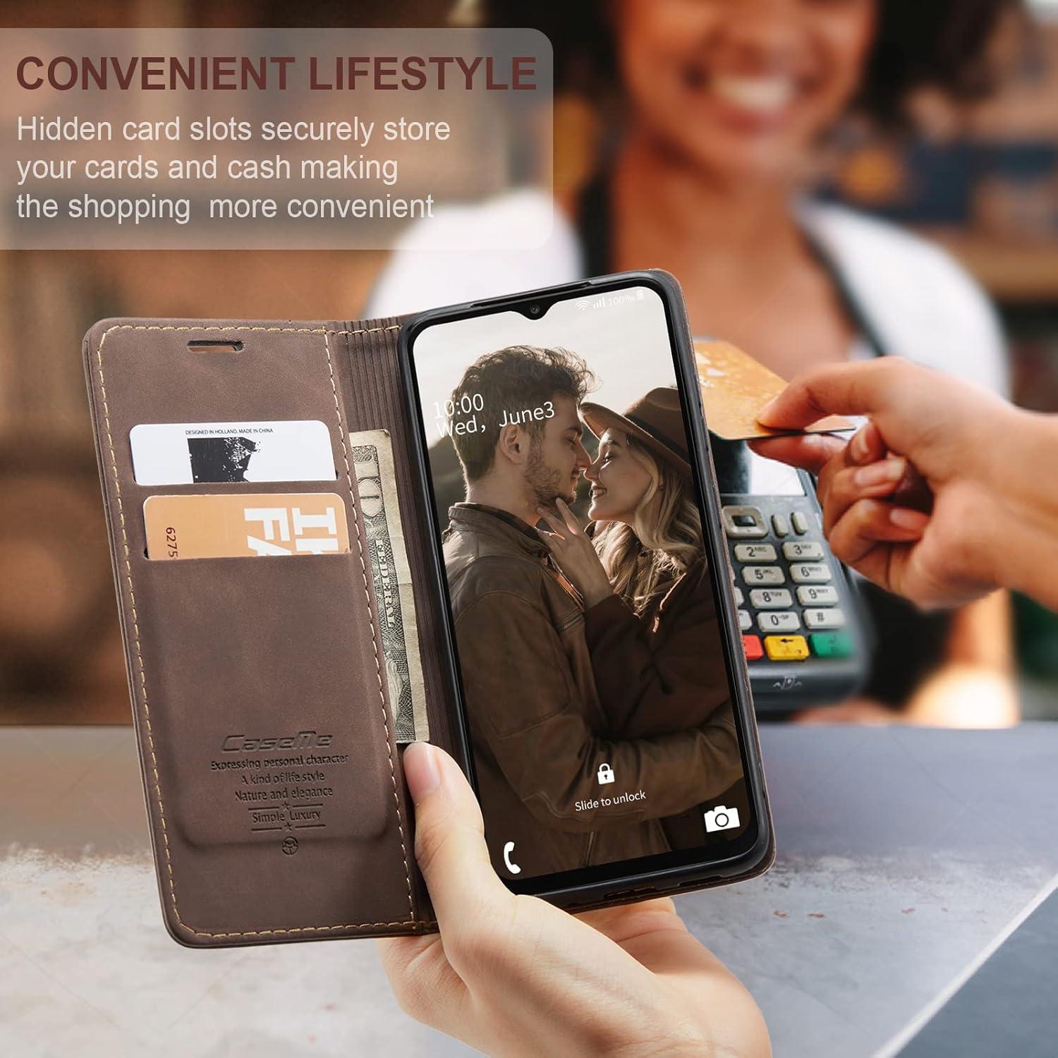 Samsung Galaxy A23 Handyhülle 5G Premium Leder Flip Case Standfunktion