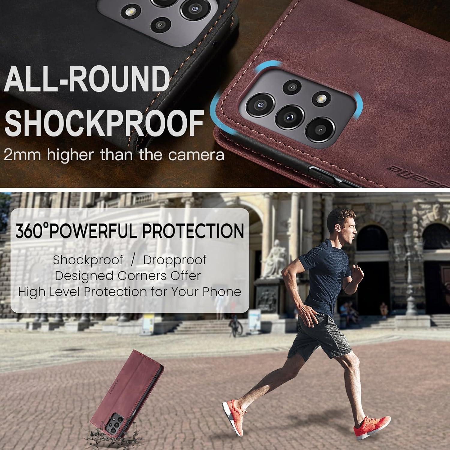 Handyhülle Samsung Galaxy A23 5G Leder Klapphülle Standfunktion