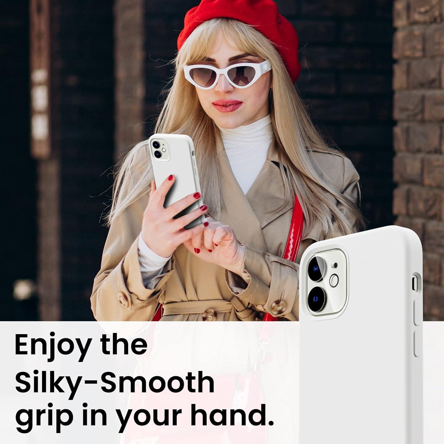 iPhone 12/12 Pro 6,1 Silikon Case 5-in-1 mit Schutzfolie