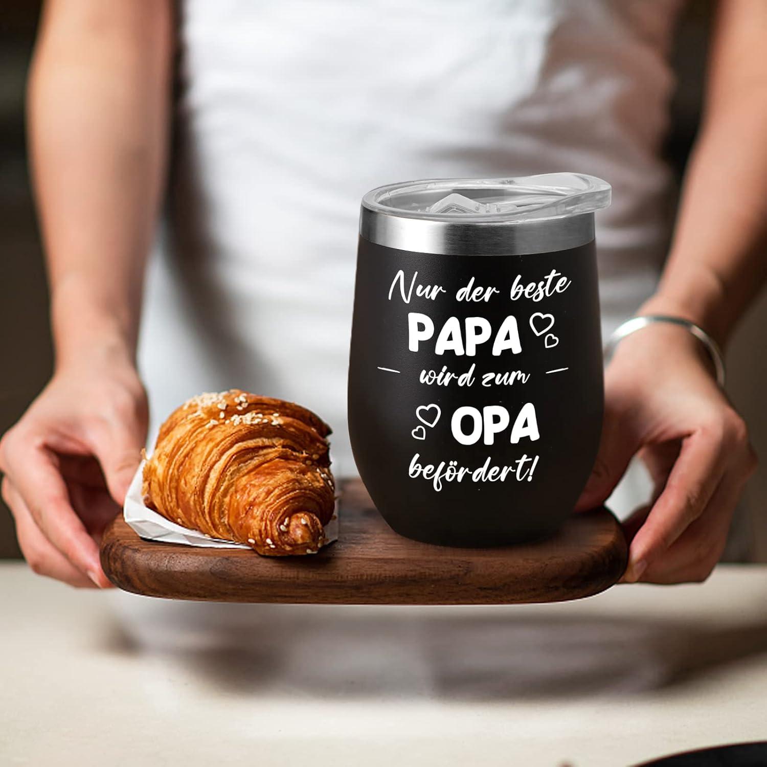 Opa Geschenk Papa Vatertag Weihnachten 12oz Coffee Becher