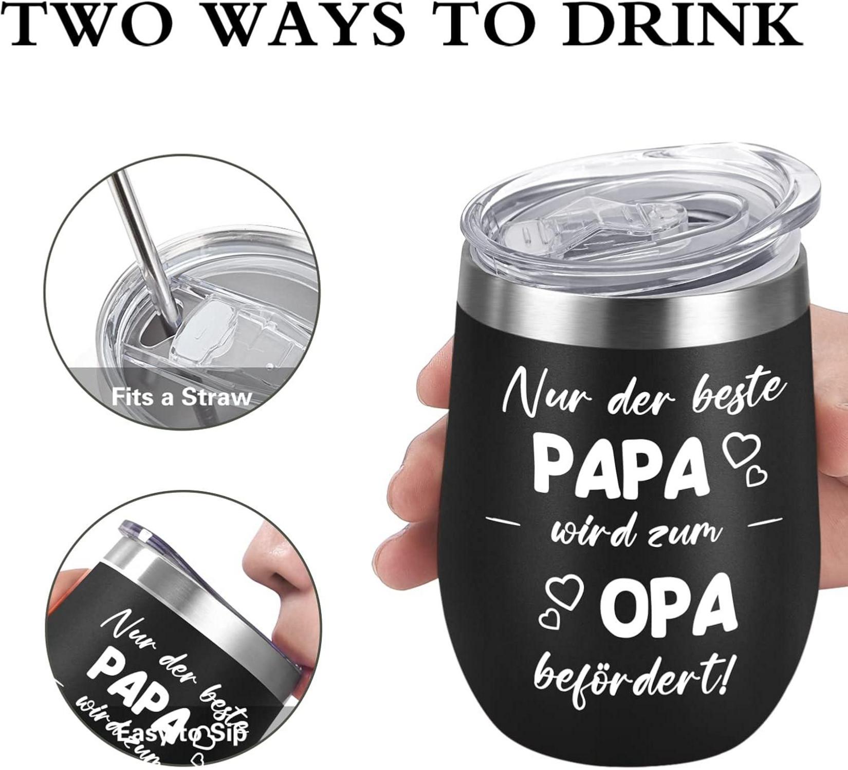 Opa Geschenk Vatertag Weihnachten Papa Vater Du Wirst Opa 12oz 350ml Coffee