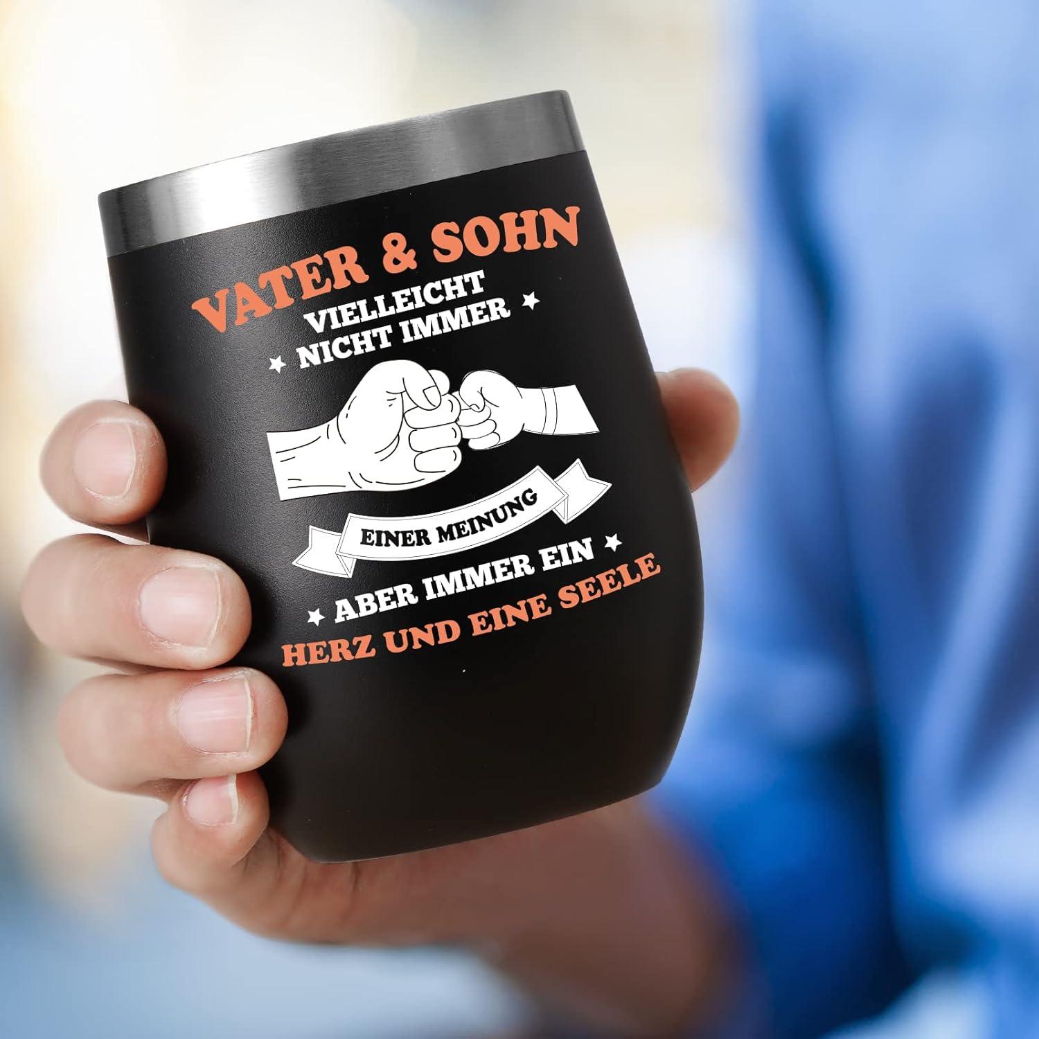 Vatertagsgeschenk To Go 12oz Thermobecher Camping Becher