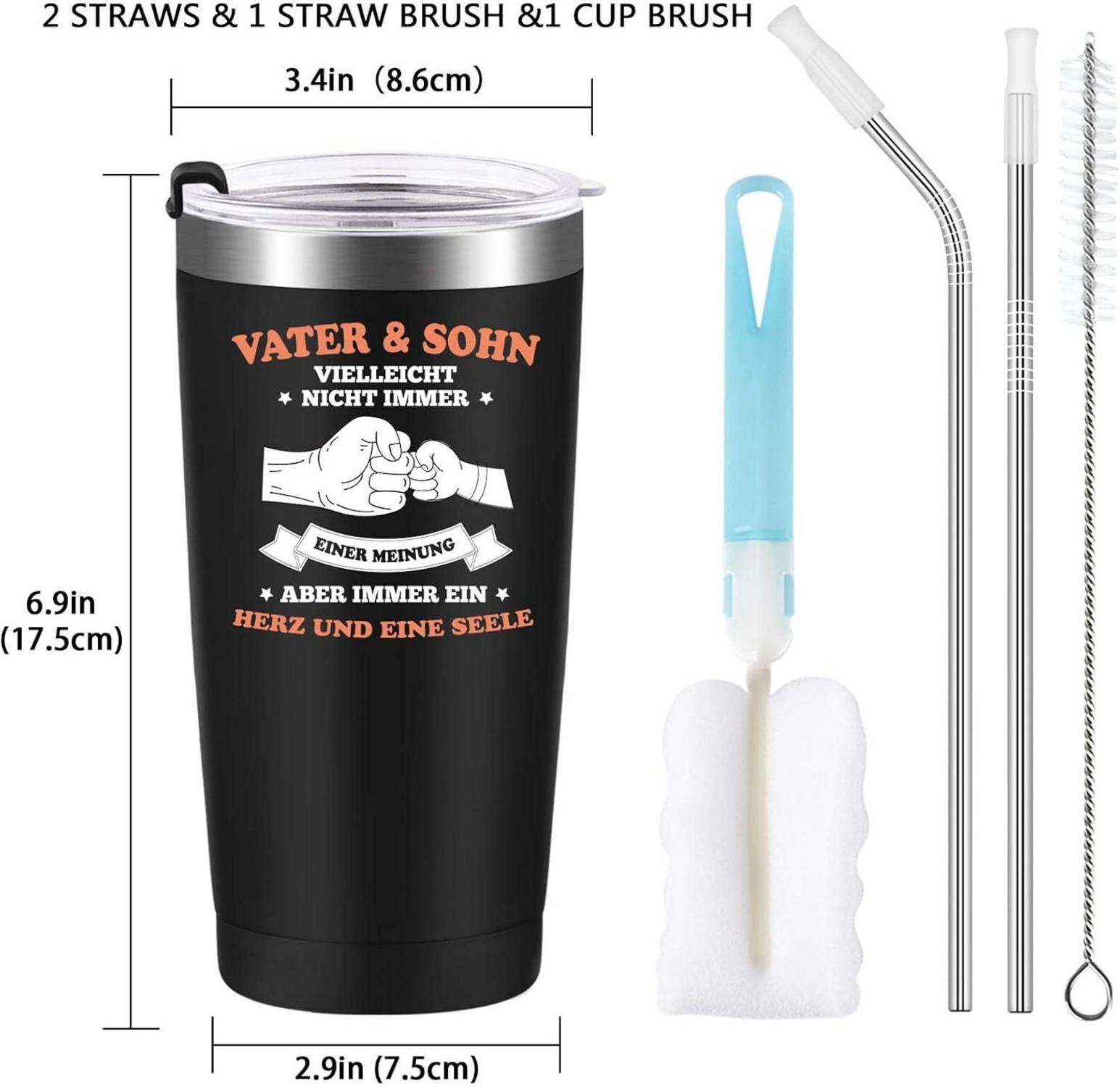 Papa Geschenk Vatertag Weihnachten Vater Sohn Männer 600ml