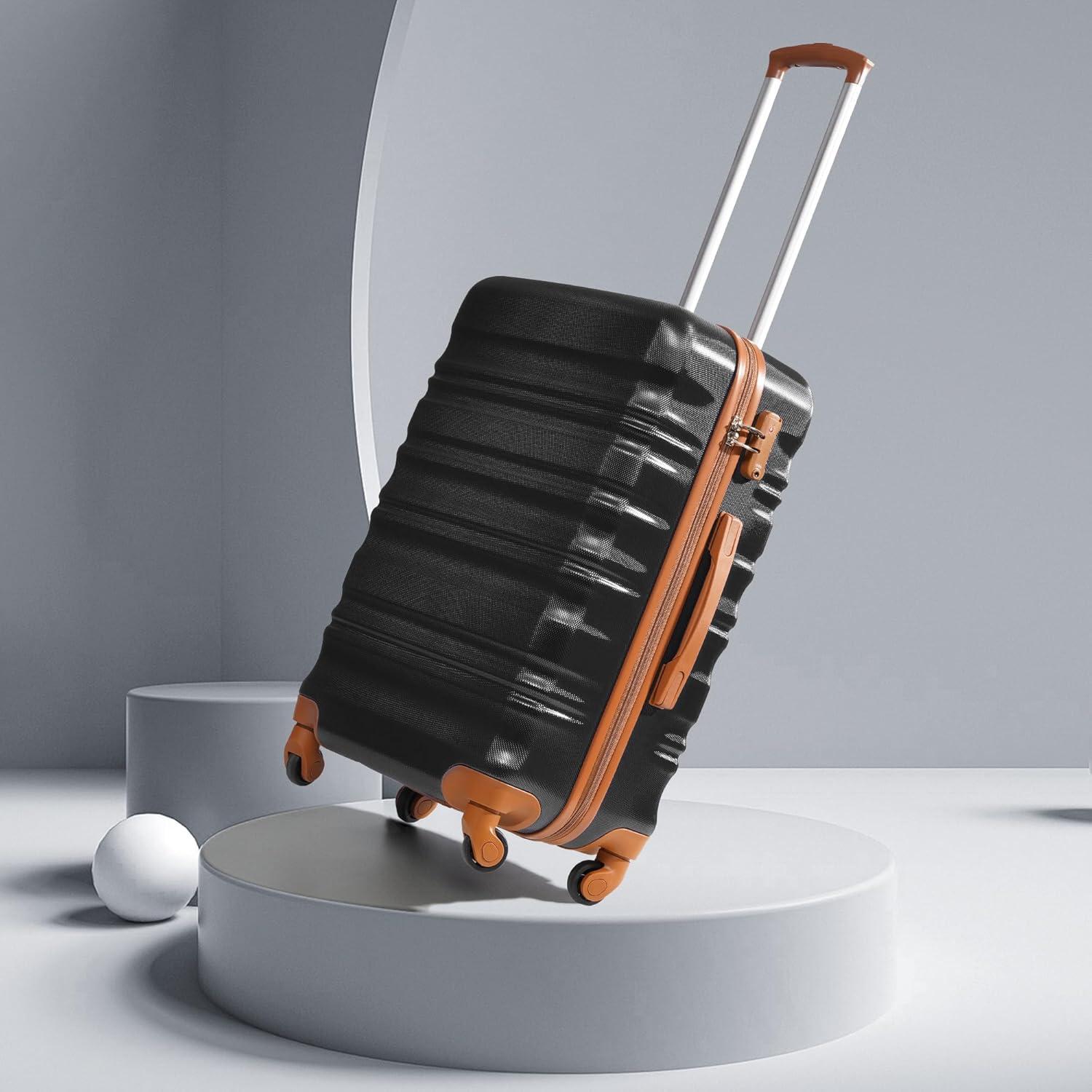 Hartschalen-Koffer Trolley Rollkoffer mit TSA-Schloss, 4