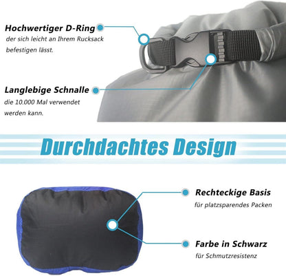 Wasserdichte Taschen Set, Ultraleicht Dry Bag 5 Stück Outdoor Aufbewahrungsbeutel