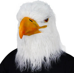 Weißer Adler Maske mit offenem Mund für Erwachsene - Cosplay Party