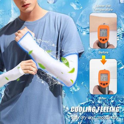 Armstulpen Unisex 2 Stück Anti-UV Atmungsaktiv Schwarz Weiß Volleyball