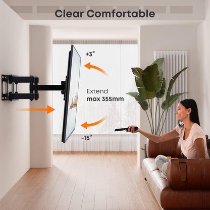 TV Wandhalterung Schwenkbar Neigbar für 32-70 Zoll Curved