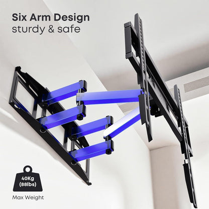 TV Wandhalterung Schwenkbar Neigbar für 32-70 Zoll Curved