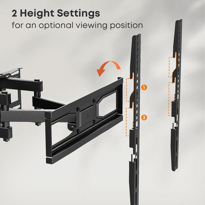 TV Wandhalterung Schwenkbar Neigbar für 32-70 Zoll Curved
