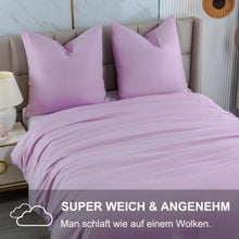Bettwäsche Set 200x200 Lavendel Lila Mikrofaser