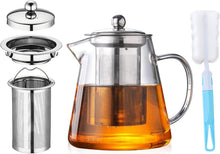 Glas Teekanne mit Siebeinsatz Borosilikatglas Teeservice 950ML