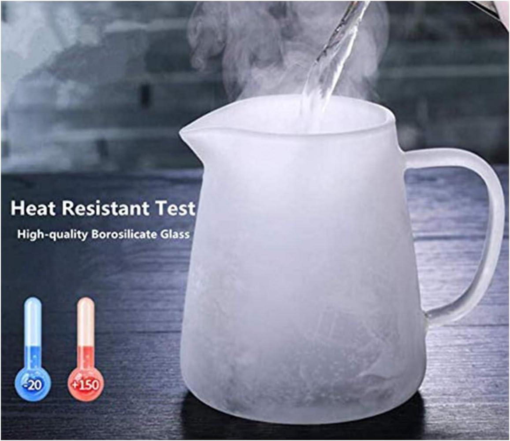 Glas Teekanne mit Siebeinsatz Borosilikatglas Tee Set 750ML