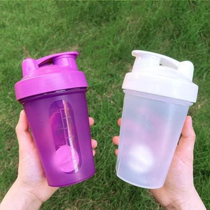 Eiweiß Shaker Flasche 400 ml Auslaufsicher BPA frei Whey Protein Mixer