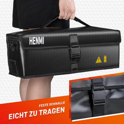 Ebike Akku Tasche 1000°C Feuerfest 49x15x15cm Ladetasche Schutz