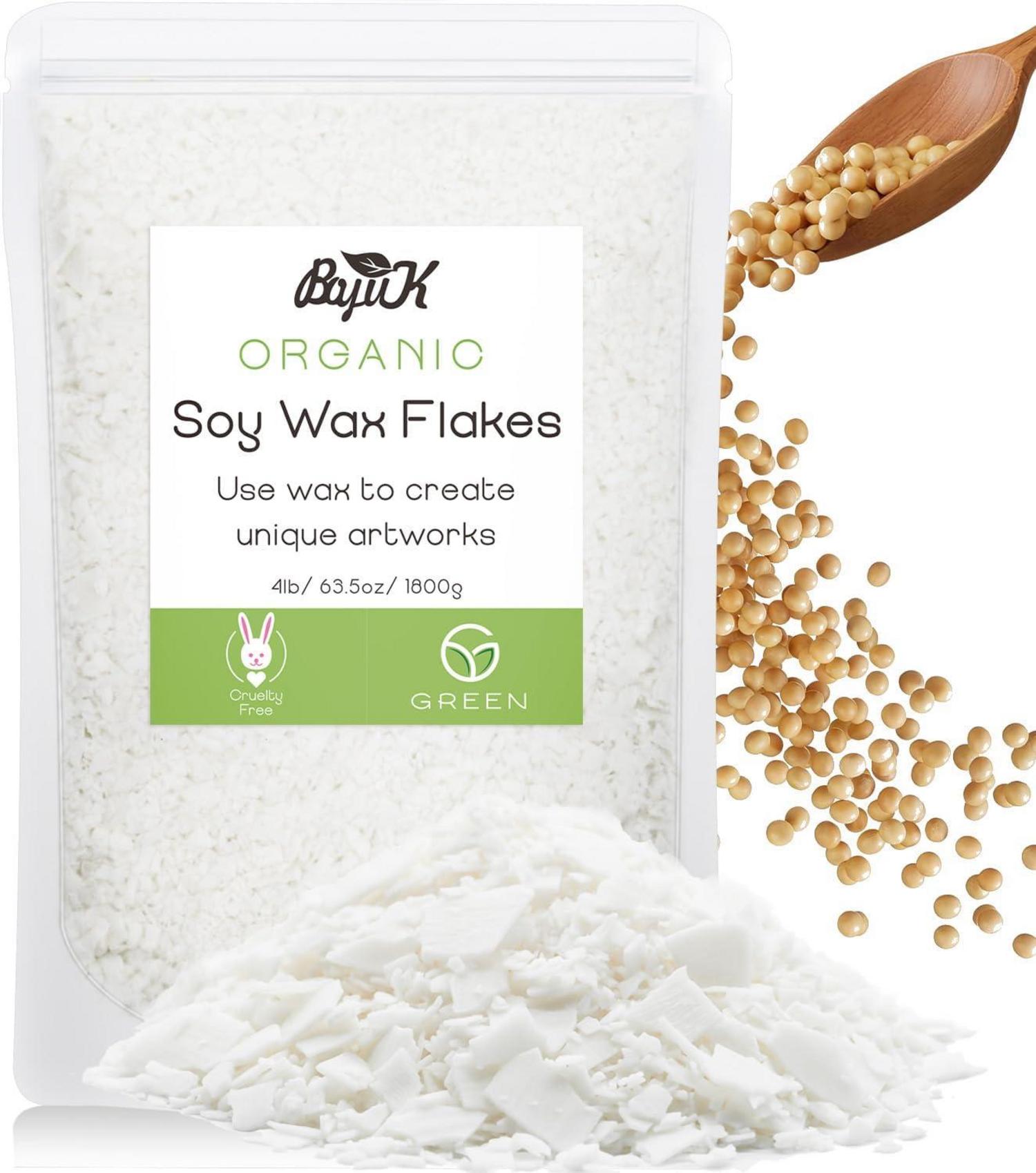 100% Natürliches Sojawachs für Kerzenherstellung 1.8kg Bio-Qualität