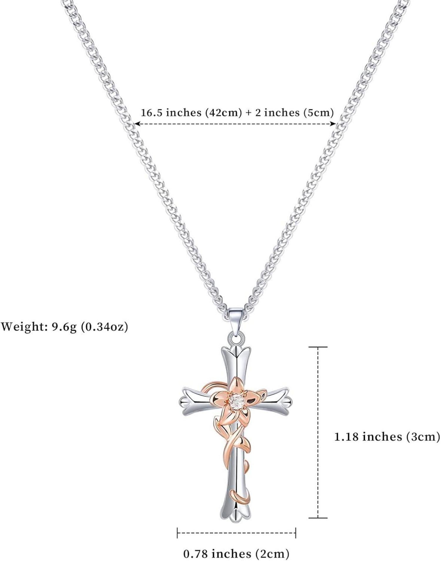 Kreuzkette Halskette Religiöser Glaube Geschenk für Frauen