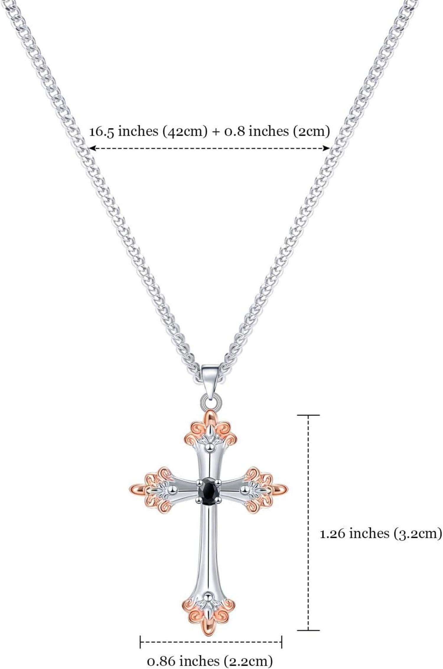 Kreuzkette Halskette mit Anhänger für Frauen Geschenke