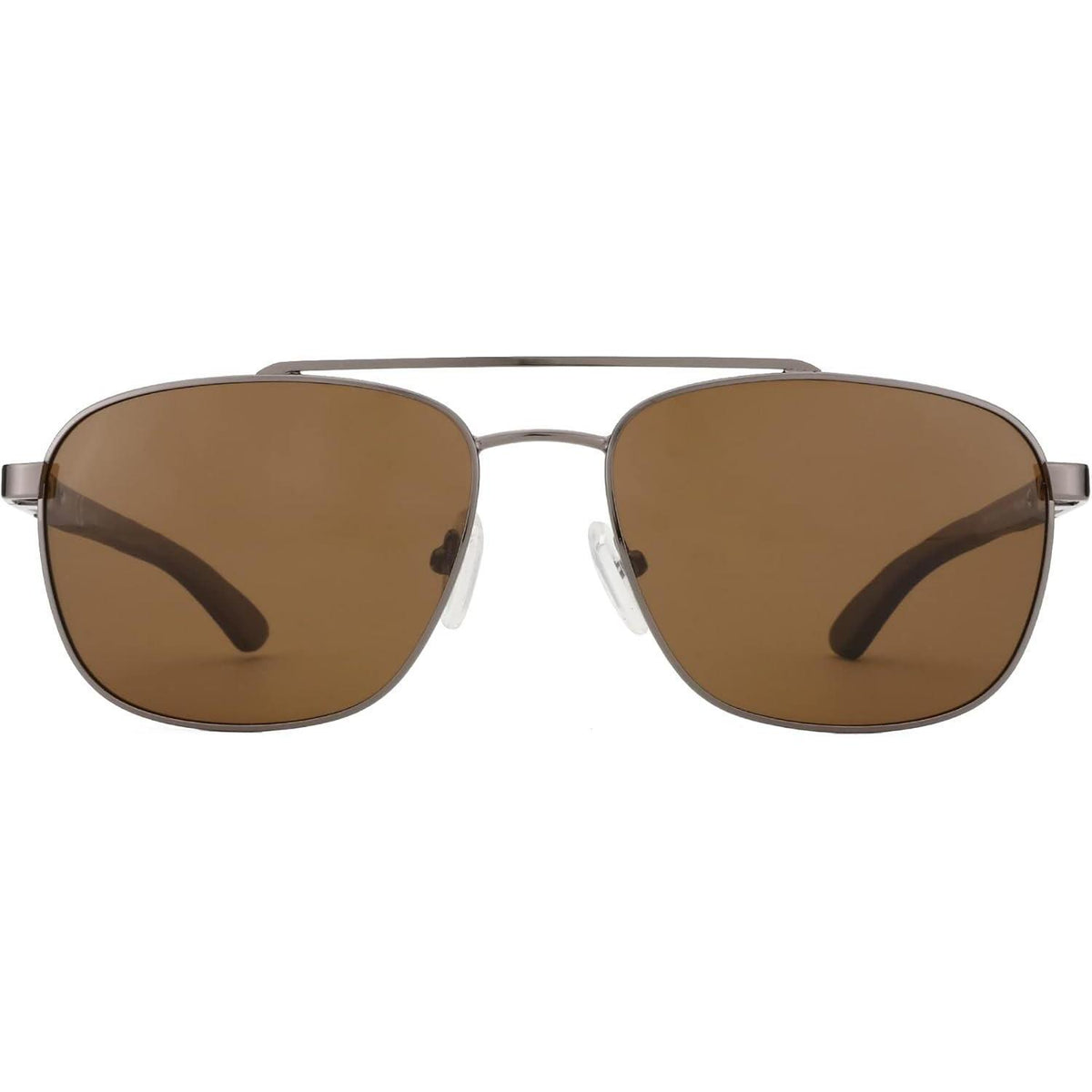 Piloten Sonnenbrille Retro Holz Metall polarisiert UV400 Schutz