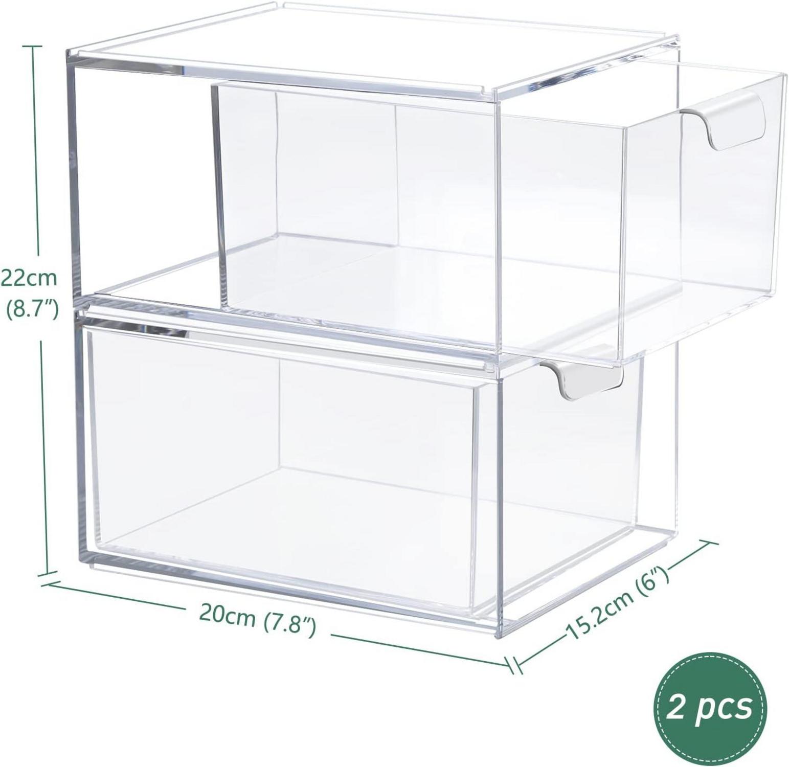 Greentainer Stapelbare Schubladen-Organizer aus Acryl (2