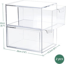 Greentainer Stapelbare Schubladen-Organizer aus Acryl (2