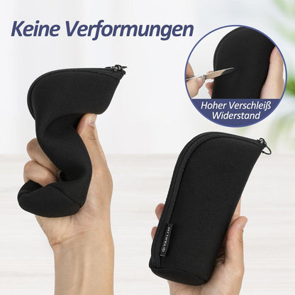 Tablettenbox 7 Tage Pillendose 2 Fächer Tragbare Reise Schwarz