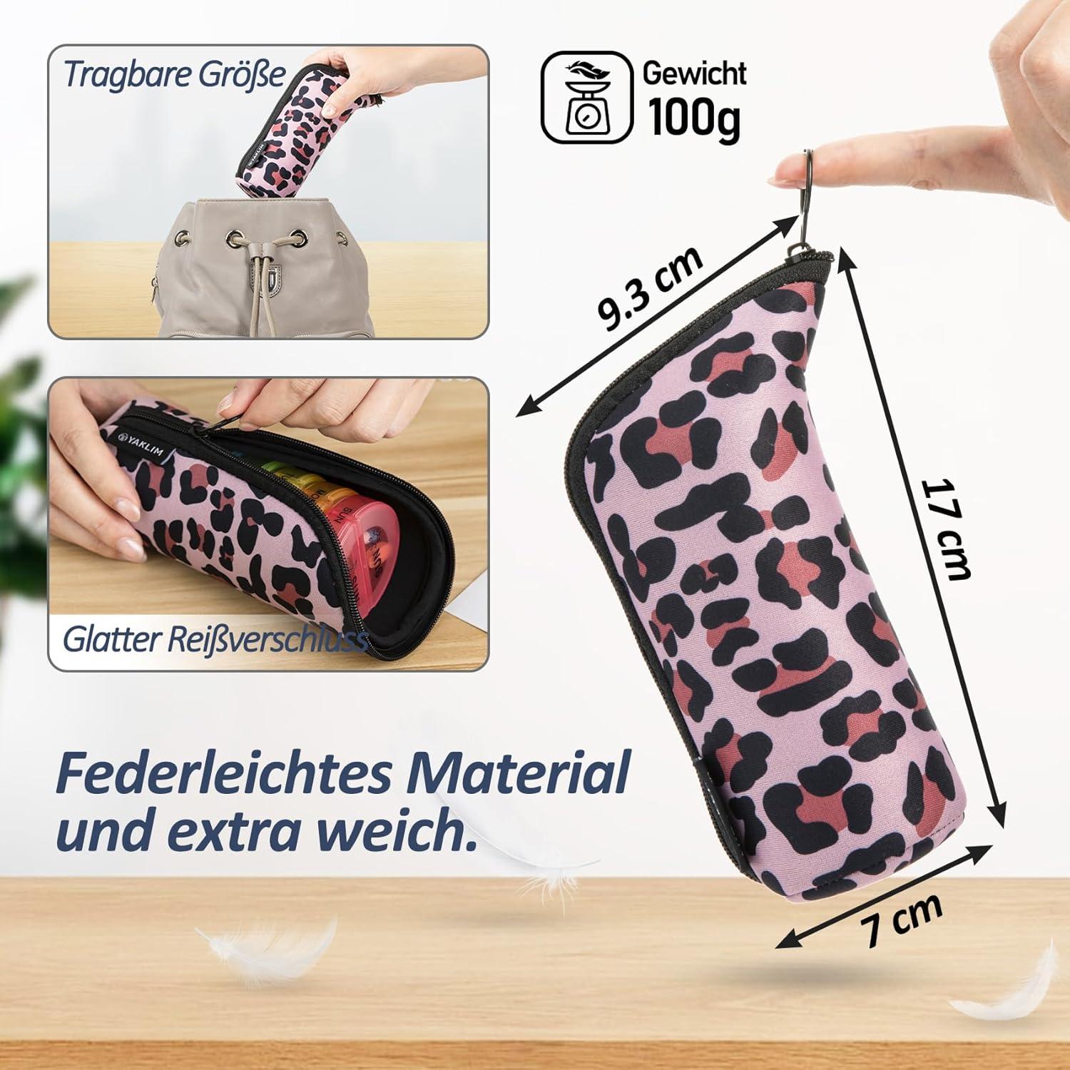 Tablettenbox 7 Tage 2 Fächer Große Tabletten Box, Tragbarer Pillen