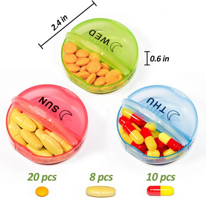 Pillendose 7 Tage Tablettenbox 14 Extra Große Fächer