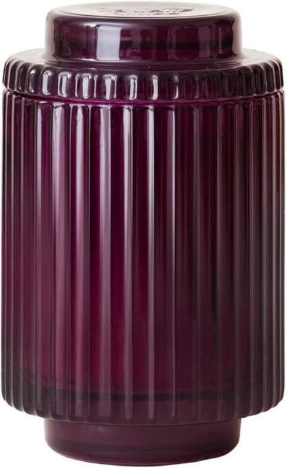 Lavendelkerze luxuriös mit Glasbehälter 80h Brenndauer 350g