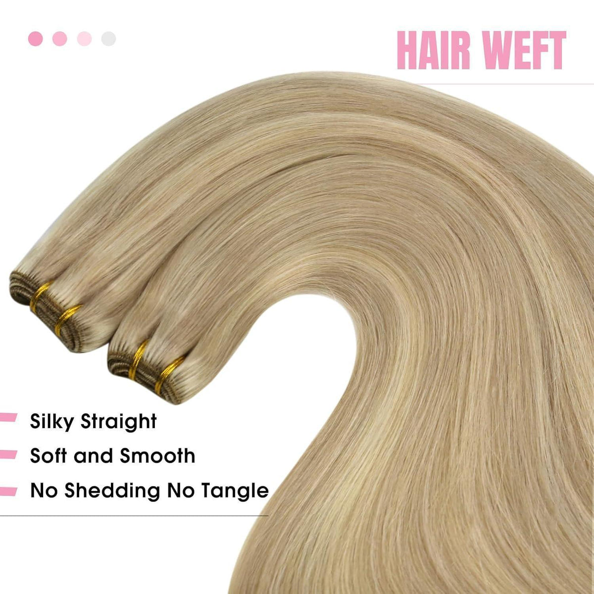 Blond Echthaar Tressen 55cm – Remy Haare zum Einnahen