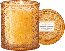 Duftkerze Sandelholz Patchouli in Glas 55h Brenndauer 230g
