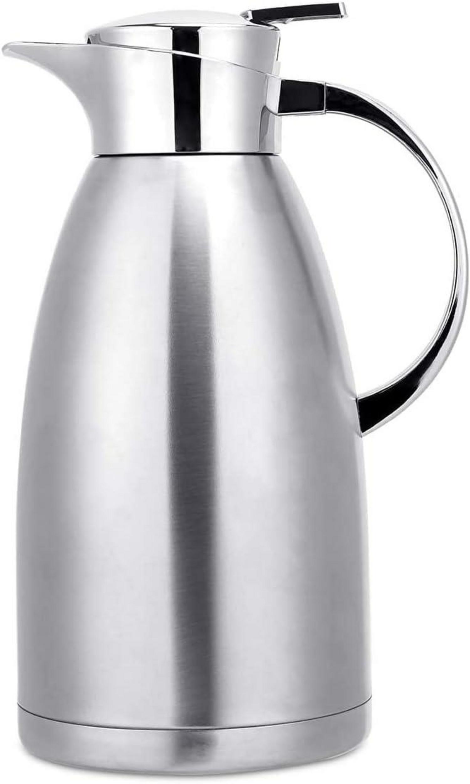 Isolierkanne 2.3 Liter Edelstahl Thermoskanne Teekanne Kaffee