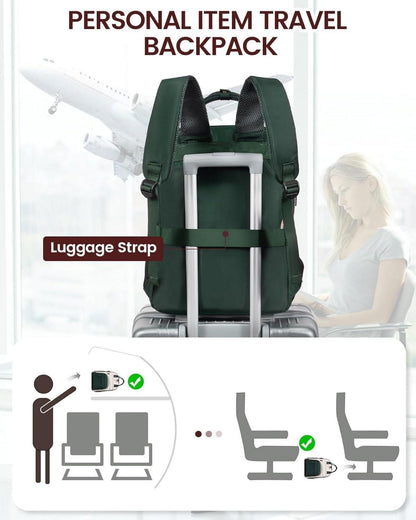 Damen Laptop Rucksack 15.6 Zoll USB Anti-Diebstahl wasserdicht