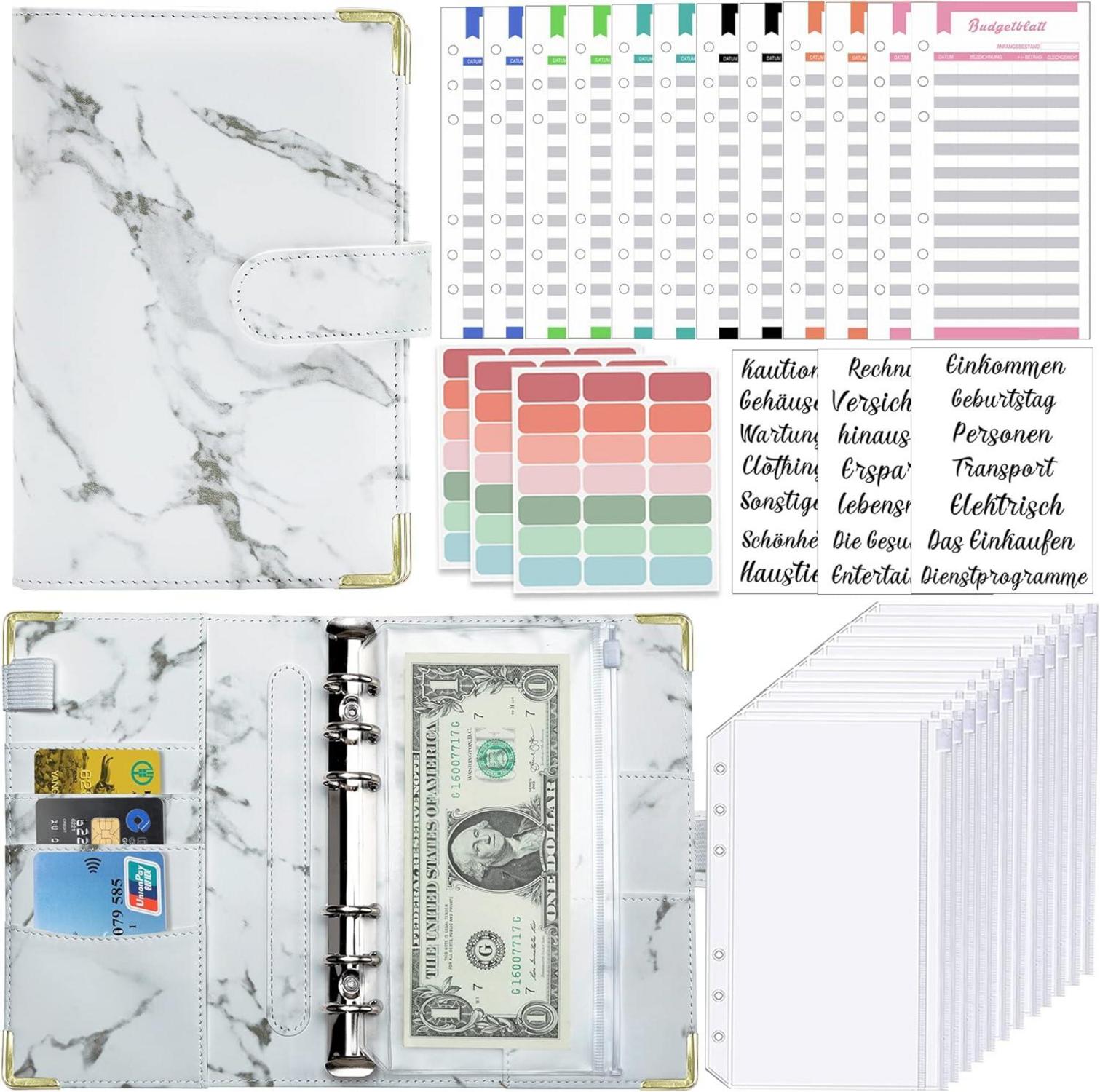 A6 Budget Planner Deutsch Geld Organizer mit Binder Taschen Guardian