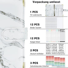 A6 Budget Planner Deutsch Geld Organizer 12 Binder Taschen