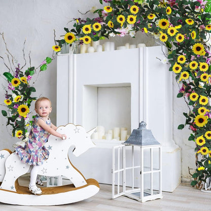 Künstliche Sonnenblumen Girlande 3er Set 2,3m Hochzeit Deko