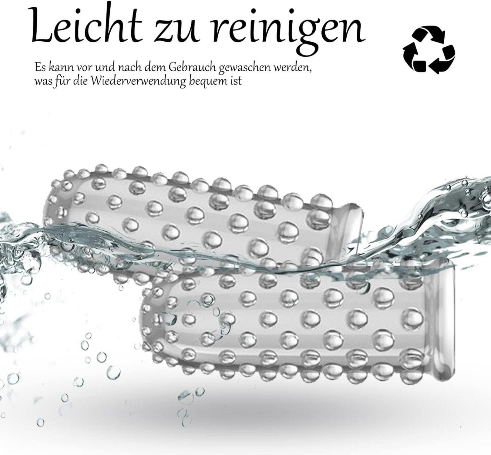 Fingerhüllen Set Silikon Antiallergisch für Klitoris G-punkt Stimulation