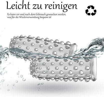Fingerhüllen Set Silikon Antiallergisch für Klitoris G-punkt Stimulation