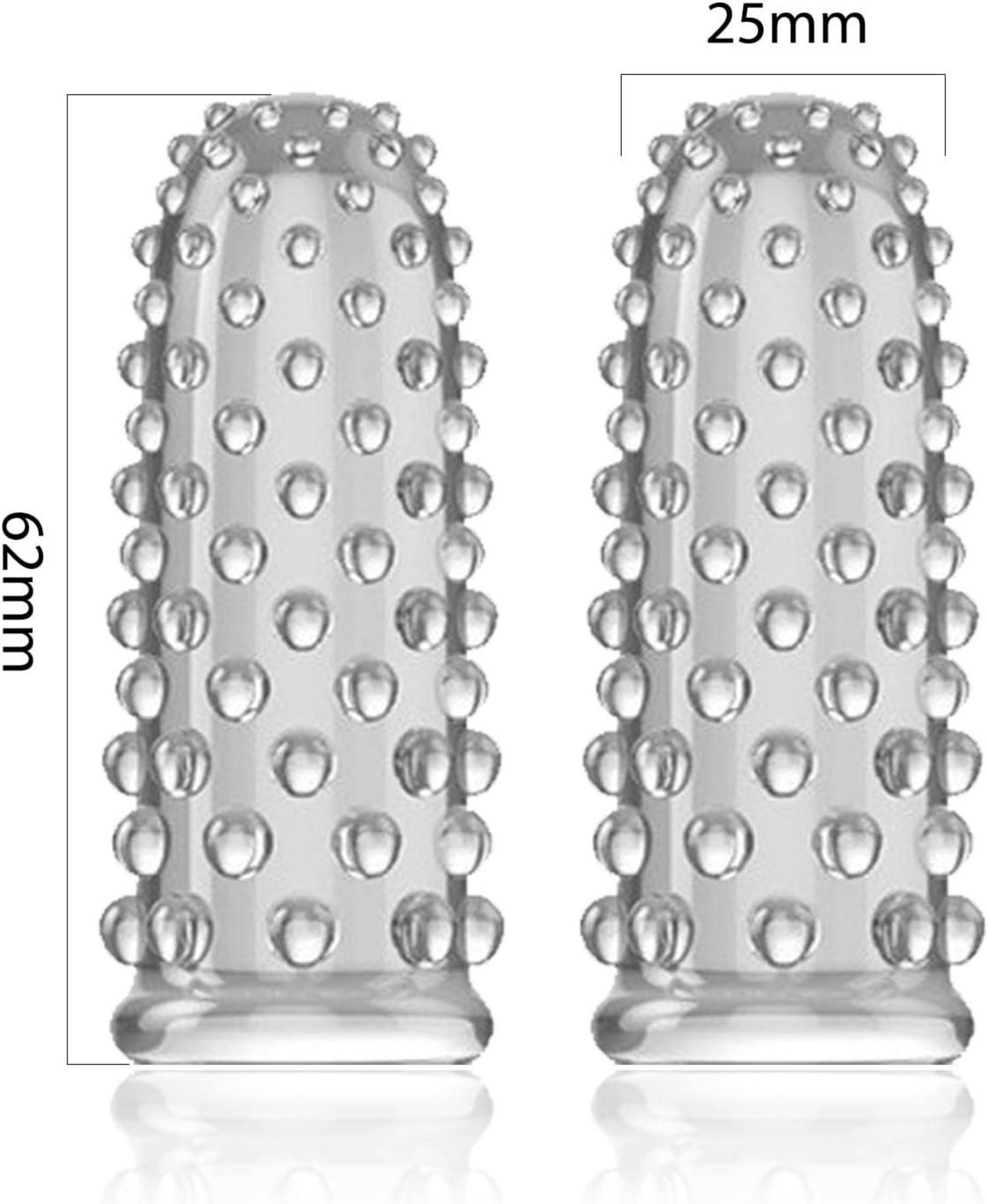 Silikon Fingerhüllen 2er Set für Klitoris und G-Punkt Stimulation